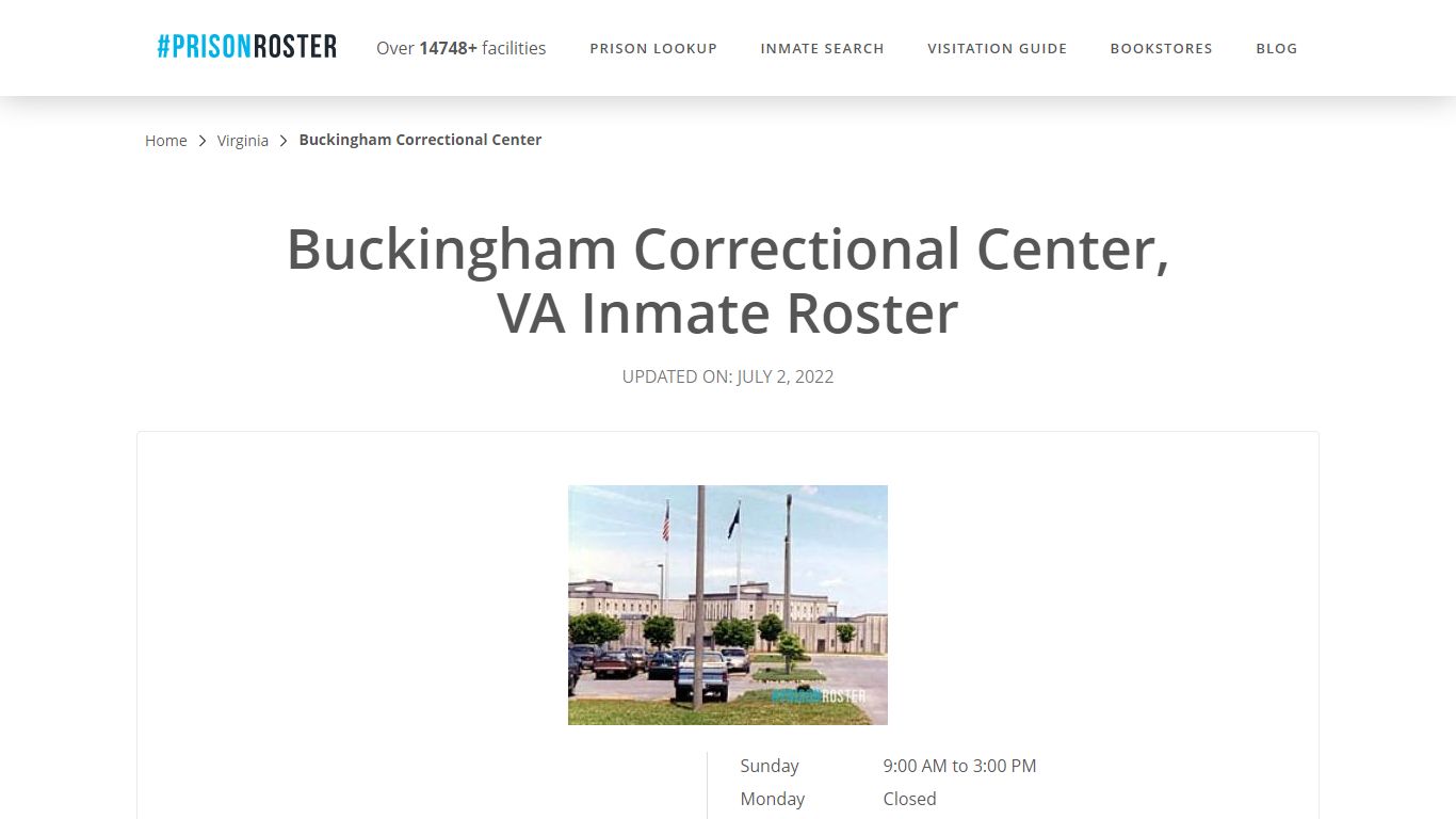 Buckingham Correctional Center, VA Inmate Roster - Prisonroster